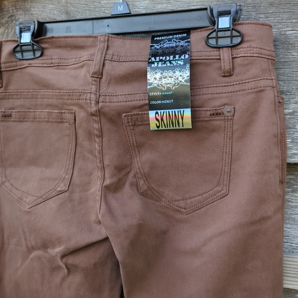 APOLLO Jeans Luscious Stretch Brushed Denim Ankle Skinny Pants Women NWT - Picture 9 of 12